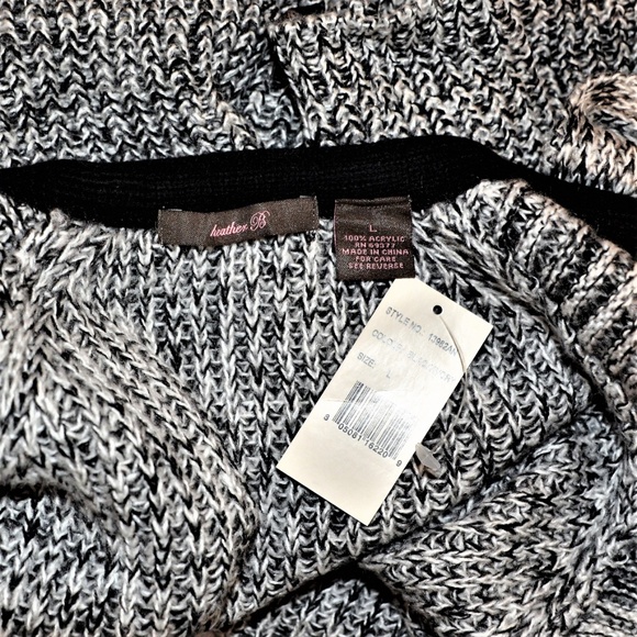 NEW HEATHER B Zipper Cardigan Sweater - Picture 5 of 5